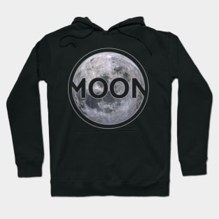 Moon with lettering gift space idea Hoodie